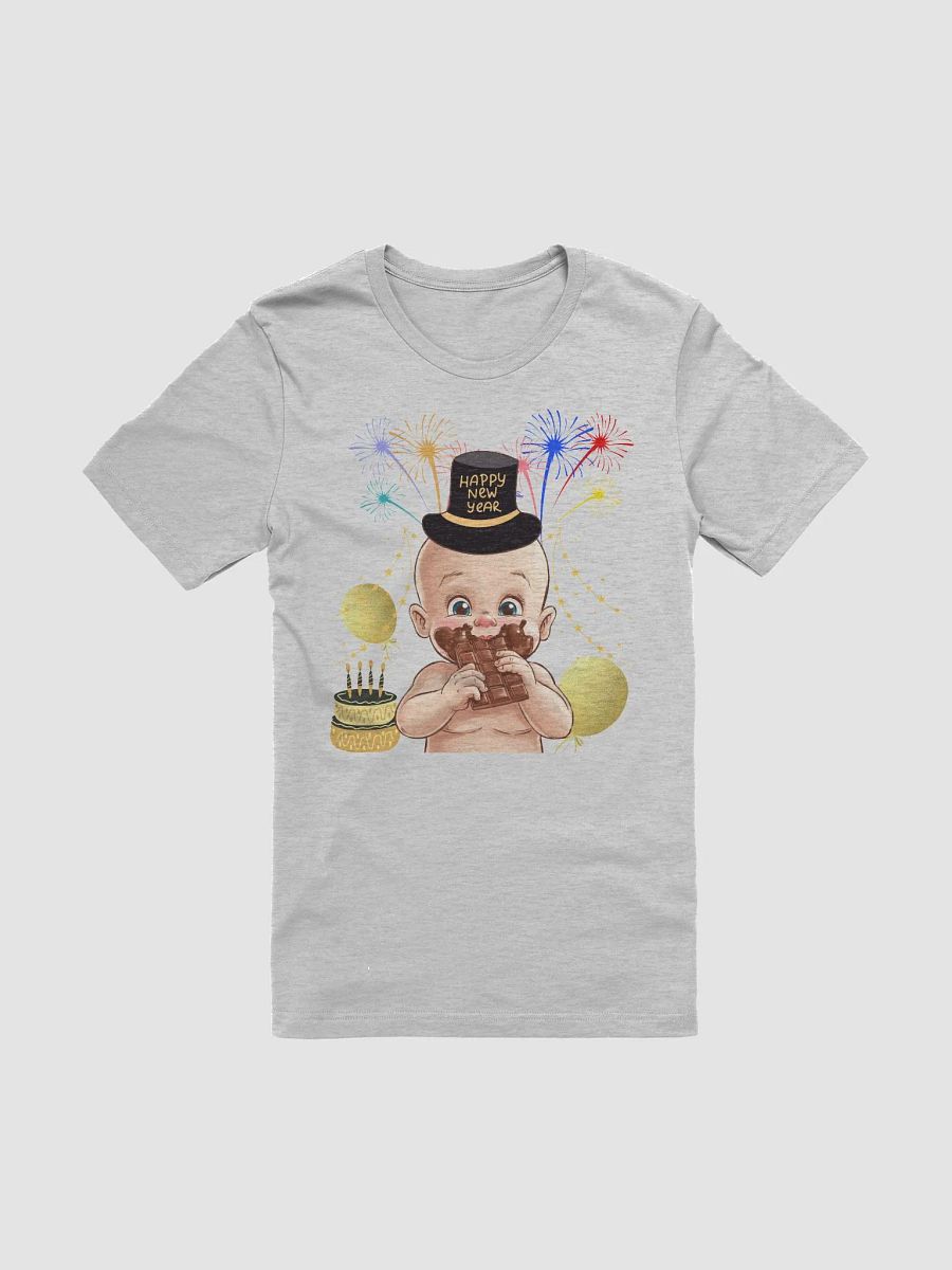 Baby New Year Eating Chocolate Funny T-shirt product image (1)