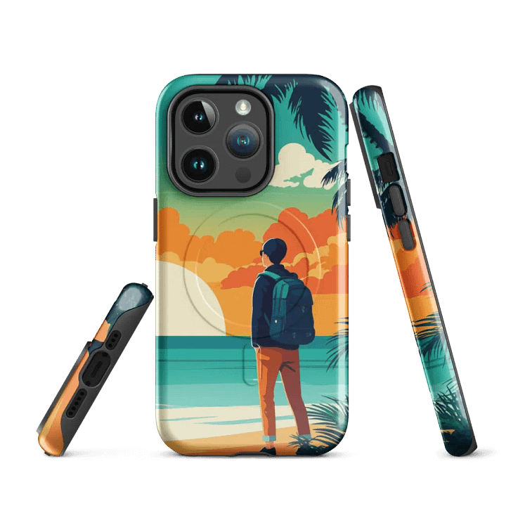 MagSafe® Tough Case for iPhone® | Dream Away: AI Travel Designs for an Enthusiastic Life product image (3)