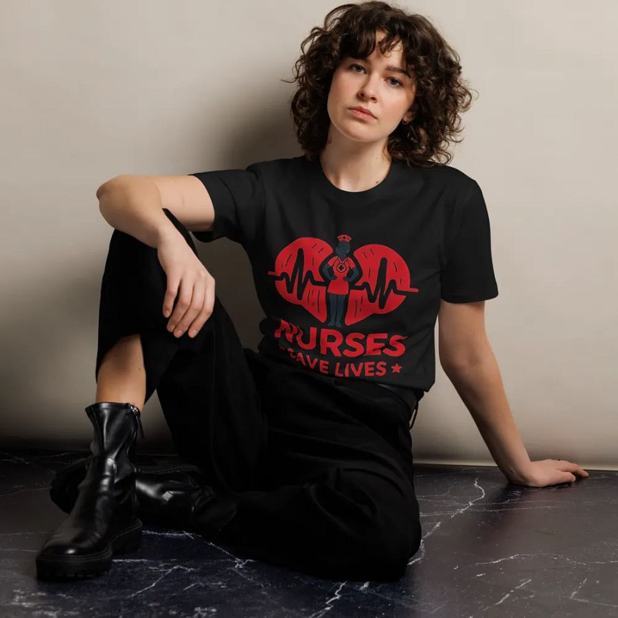 Heartbeat Hero Nurse T-Shirt product image (12)