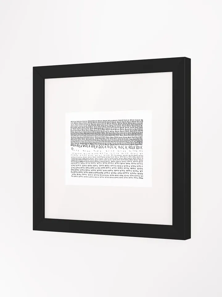 ROCKrock Panel Card Print Framed product image (2)