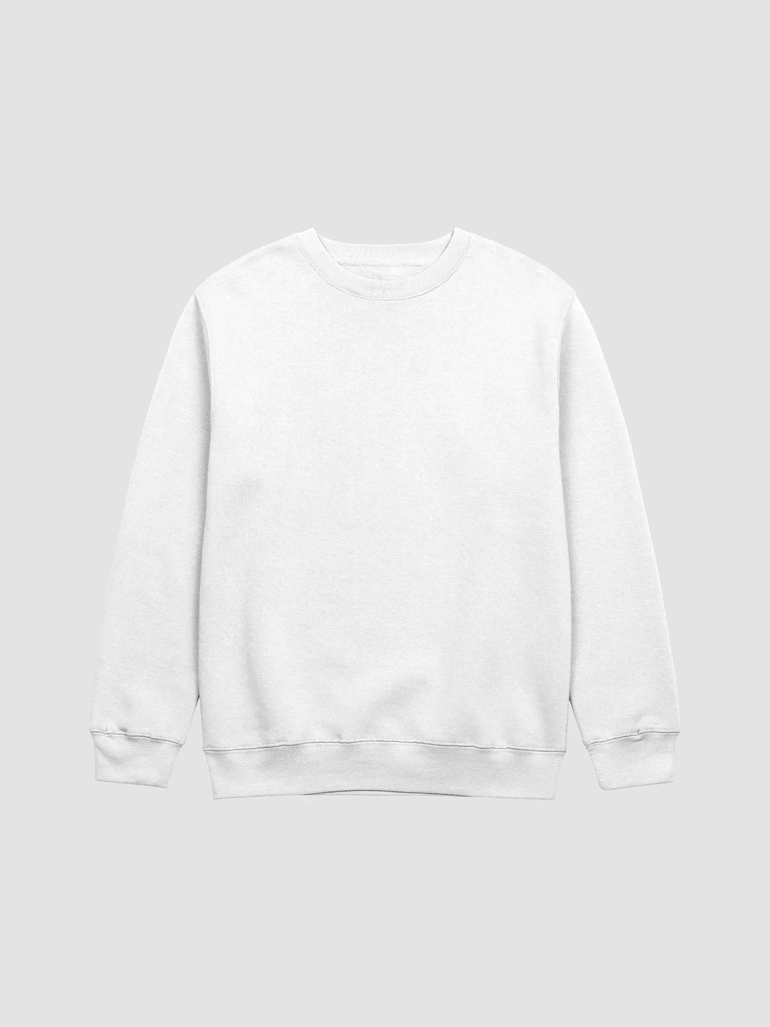 Plain Color White Sweatshirt product image (5)