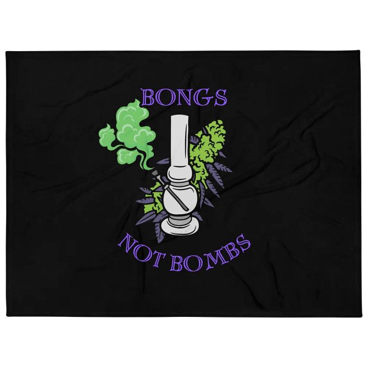 Bongs Not Bombs Throw Blanket product image (1)