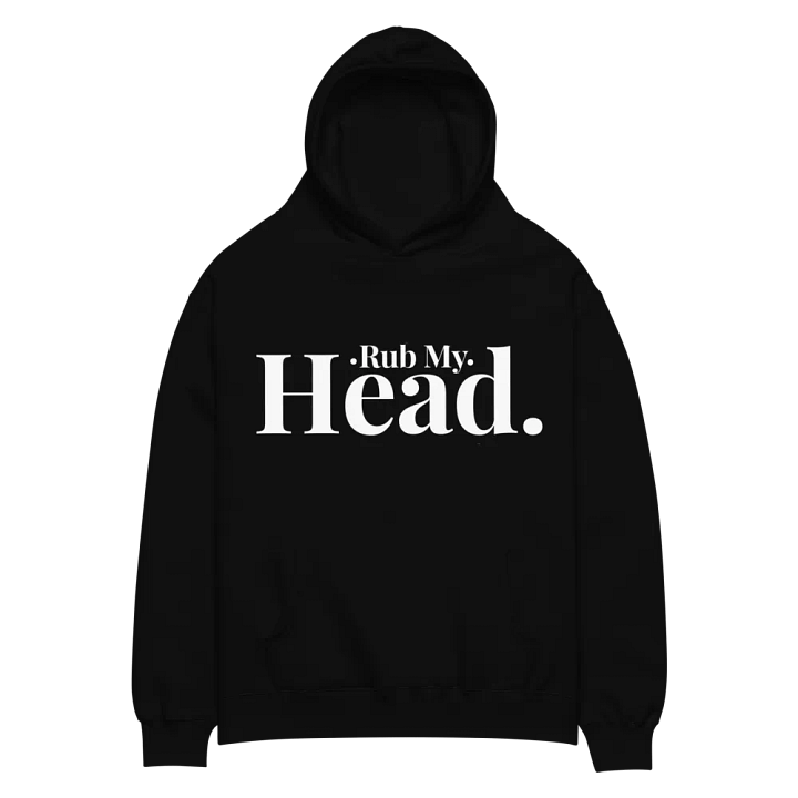 Rub My Head Black Hoodie product image (2)