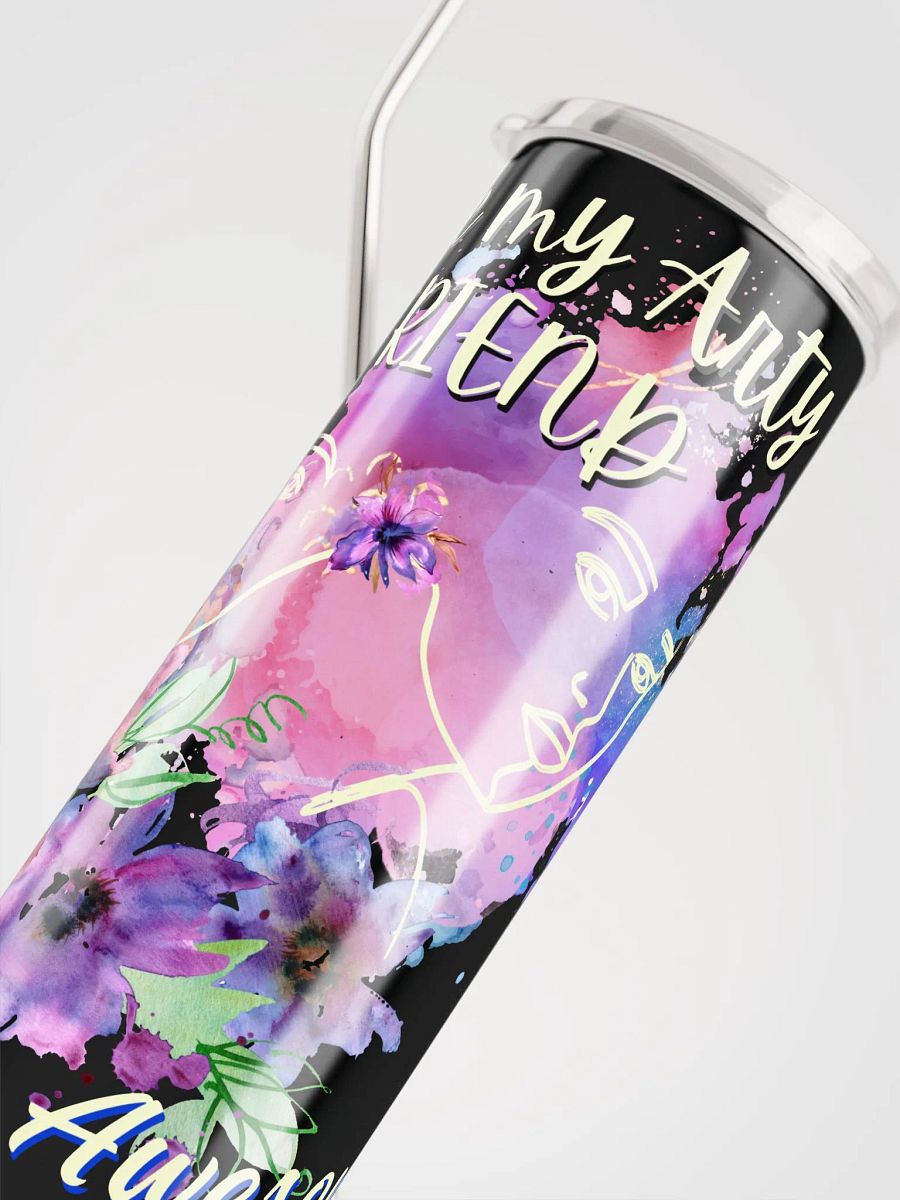 stainless steel tumbler colorful design for the artist. 'Love my Arty Friend'  Perfect gift for  colleague, friend who loves arty things product image (5)