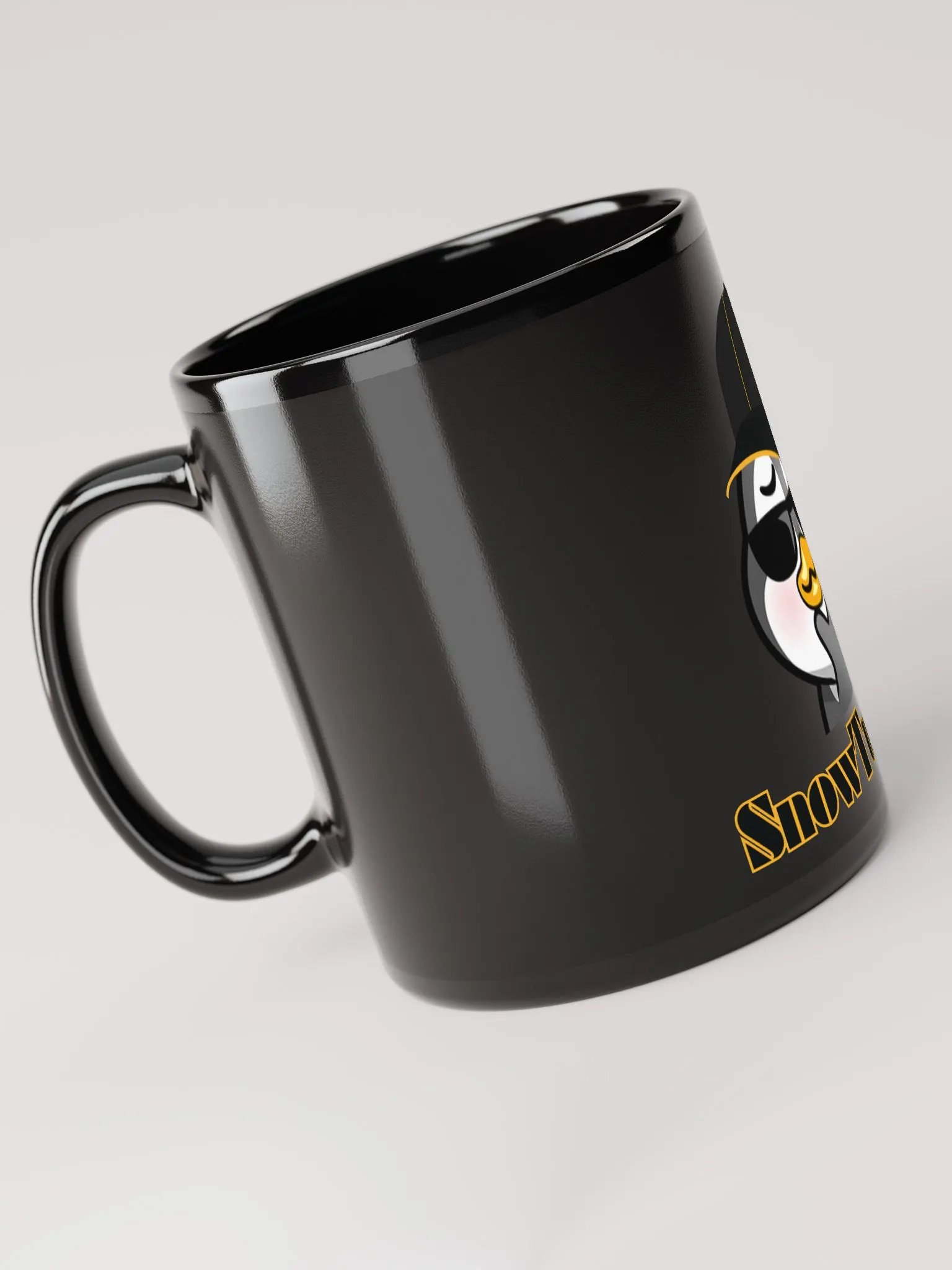 SnowTuxGiven Black Glossy Mug product image (3)