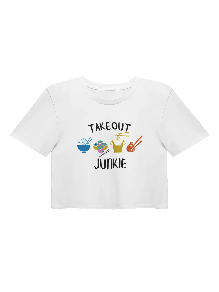 Takeout Junkie - Asian Food - AS Colour Women's Premium Crop Top - Light Colors product image (3)