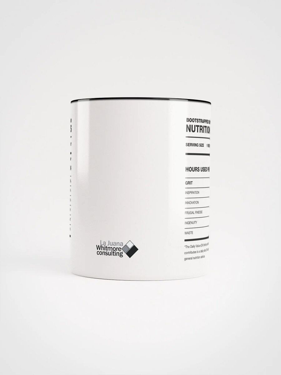 BOOTSTRAPPED ENTREPRENEUR Nutrition Facts Ceramic Mug product image (5)