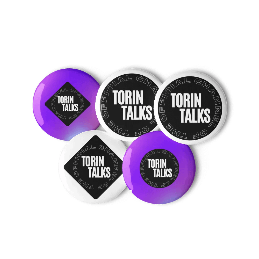 Torin Talks Logo Pin Buttons Set product image (11)