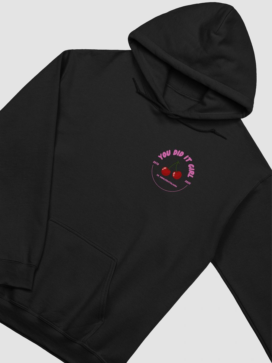 You Did it Girl Cherries Hoodie - Hot Pink/Black product image (3)