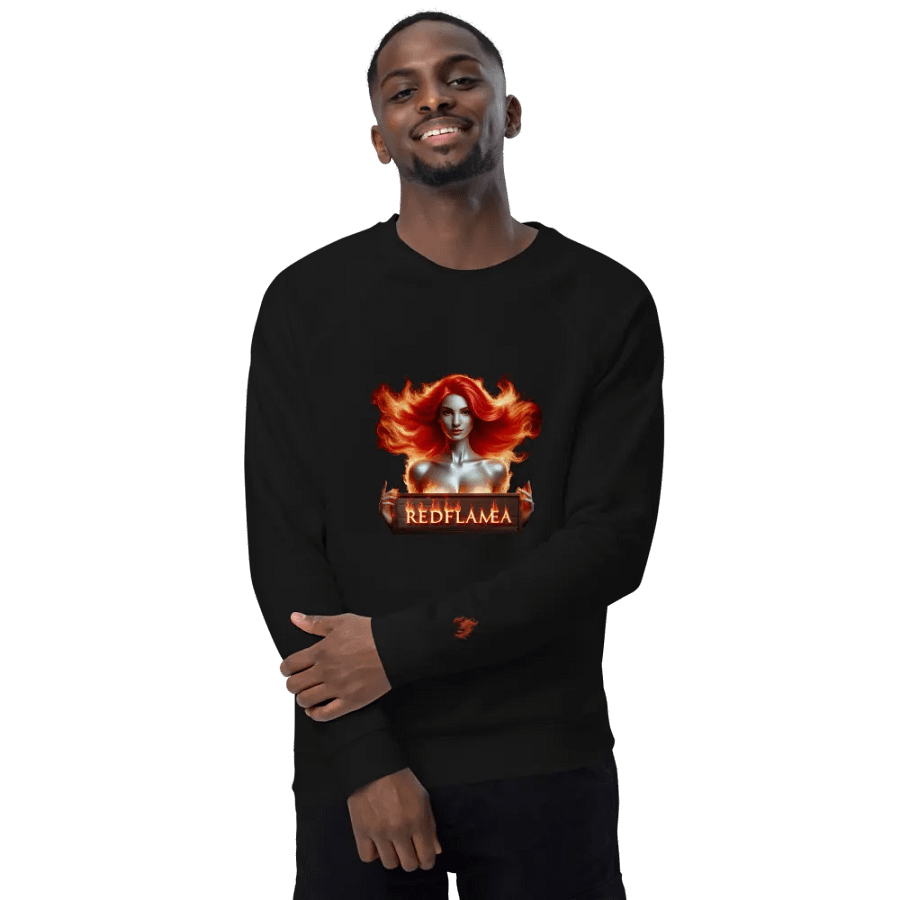 Flaming Red unisex sweatshirt product image (7)