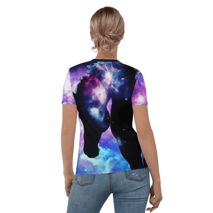 Spaced horse - nebula horses T shirt product image (4)