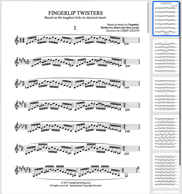 Fingerlip Twisters: 4 Studies for Faster Fingers + Faster Lips product image (1)