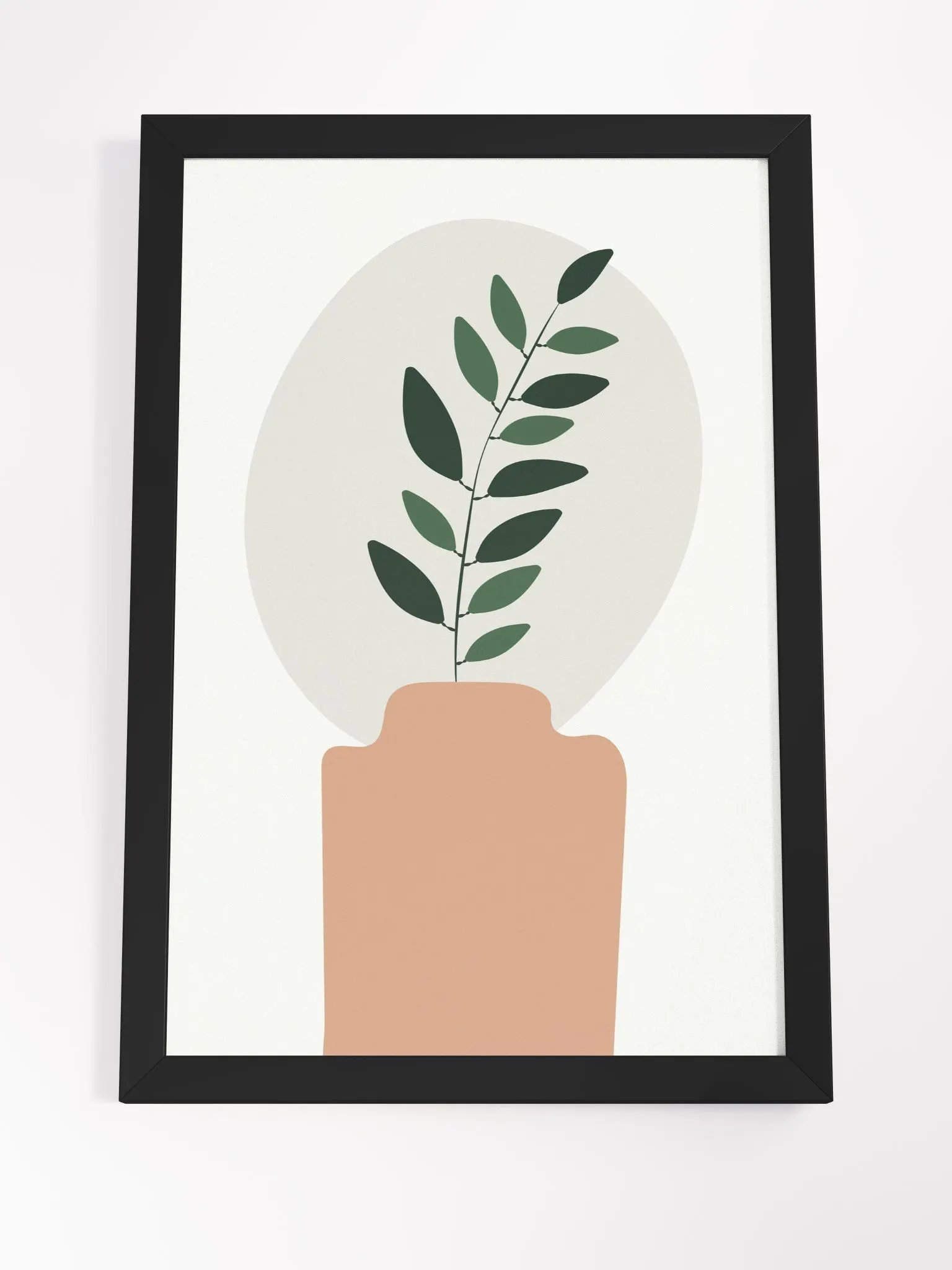 Abstract Greenery: Framed Minimalist Plant Poster product image (20)