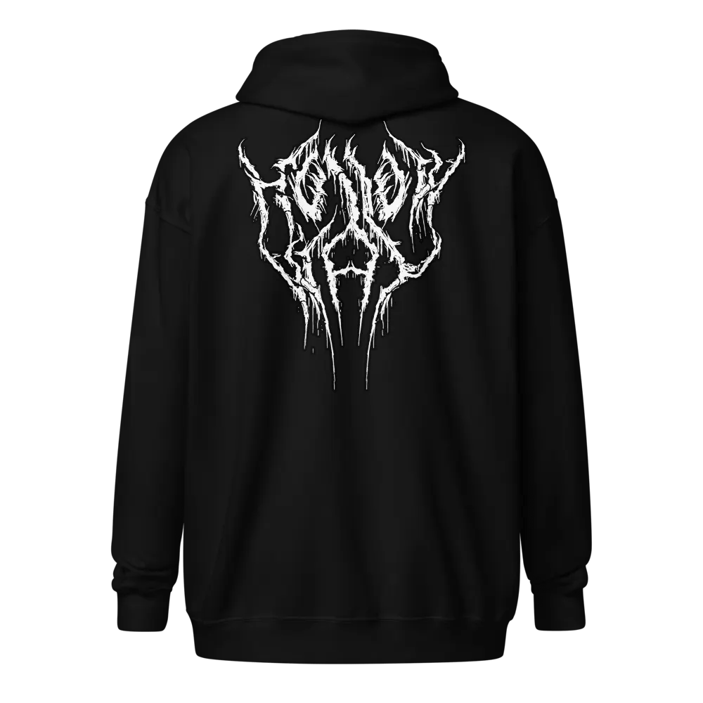 HOLLOWxWAY HOLLOW Heart Zip-Up Hoodie product image (6)