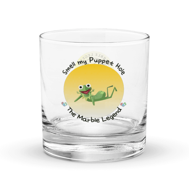 SMELL MY PUPPET HOLE ROCKS GLASS product image (1)
