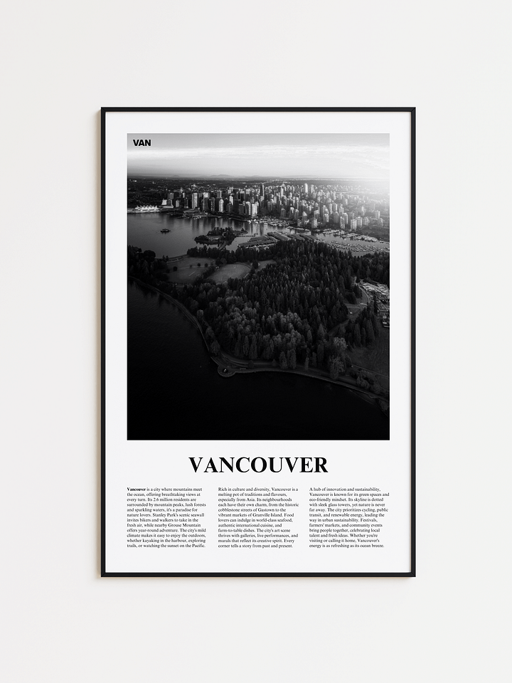 Vancouver 01 Newspaper Poster product image (1)