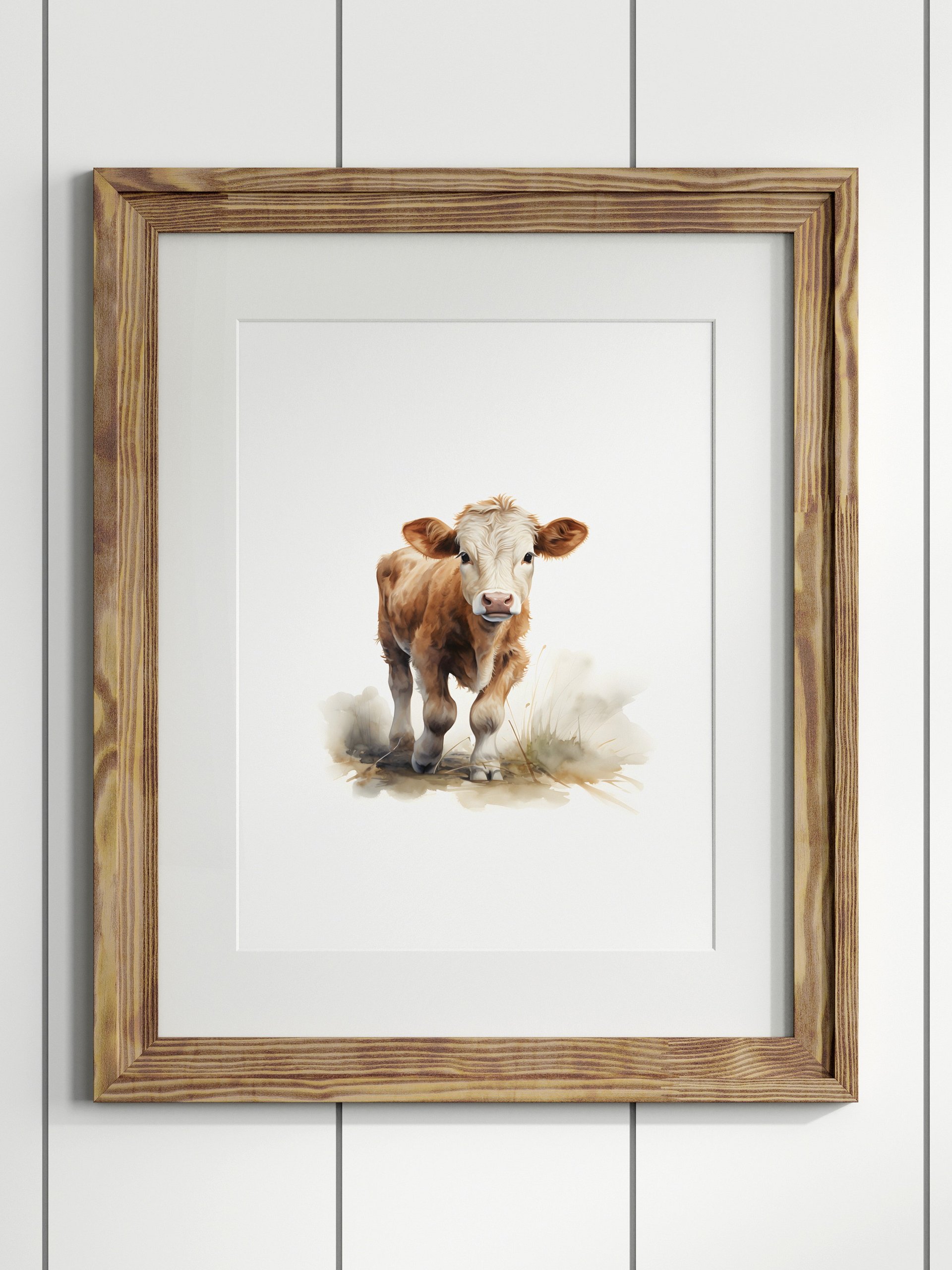 Cute Cow - Farm Animal Print A01 product image (1)