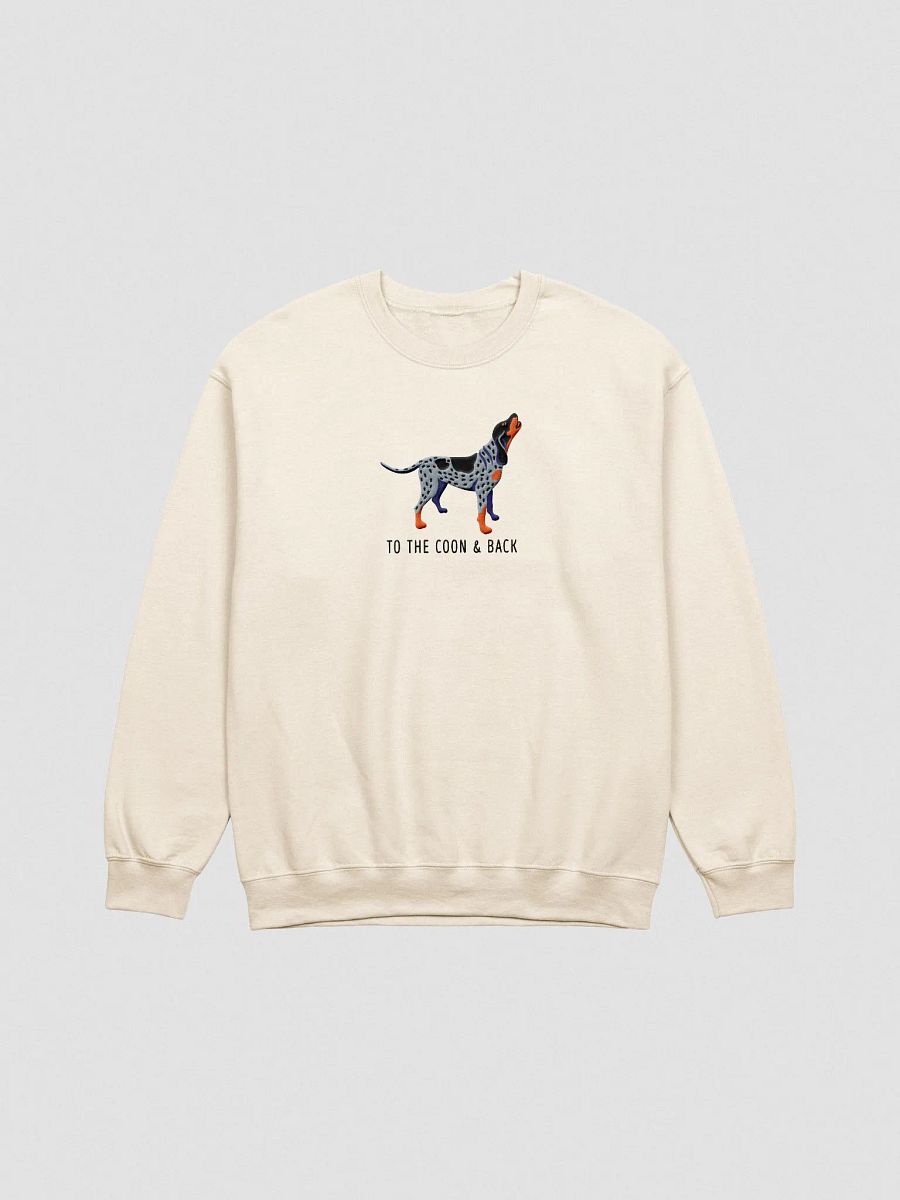 To the Coon & Back Sweatshirt (Embroidered) of a Bluetick Coonhound product image (4)