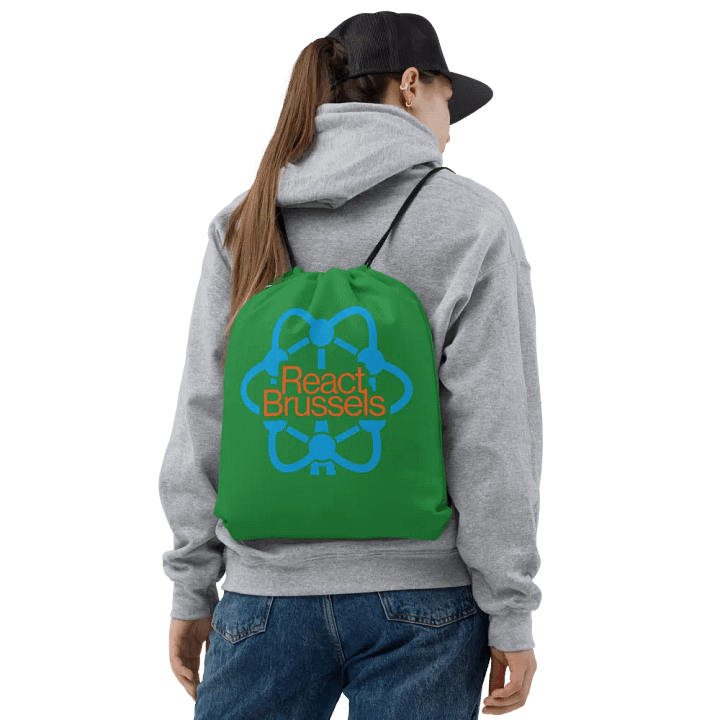 BR All-Over Print Drawstring Bag Green product image (2)