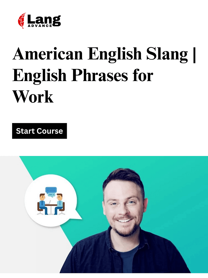 American English Slang | English Phrases for Work product image (1)