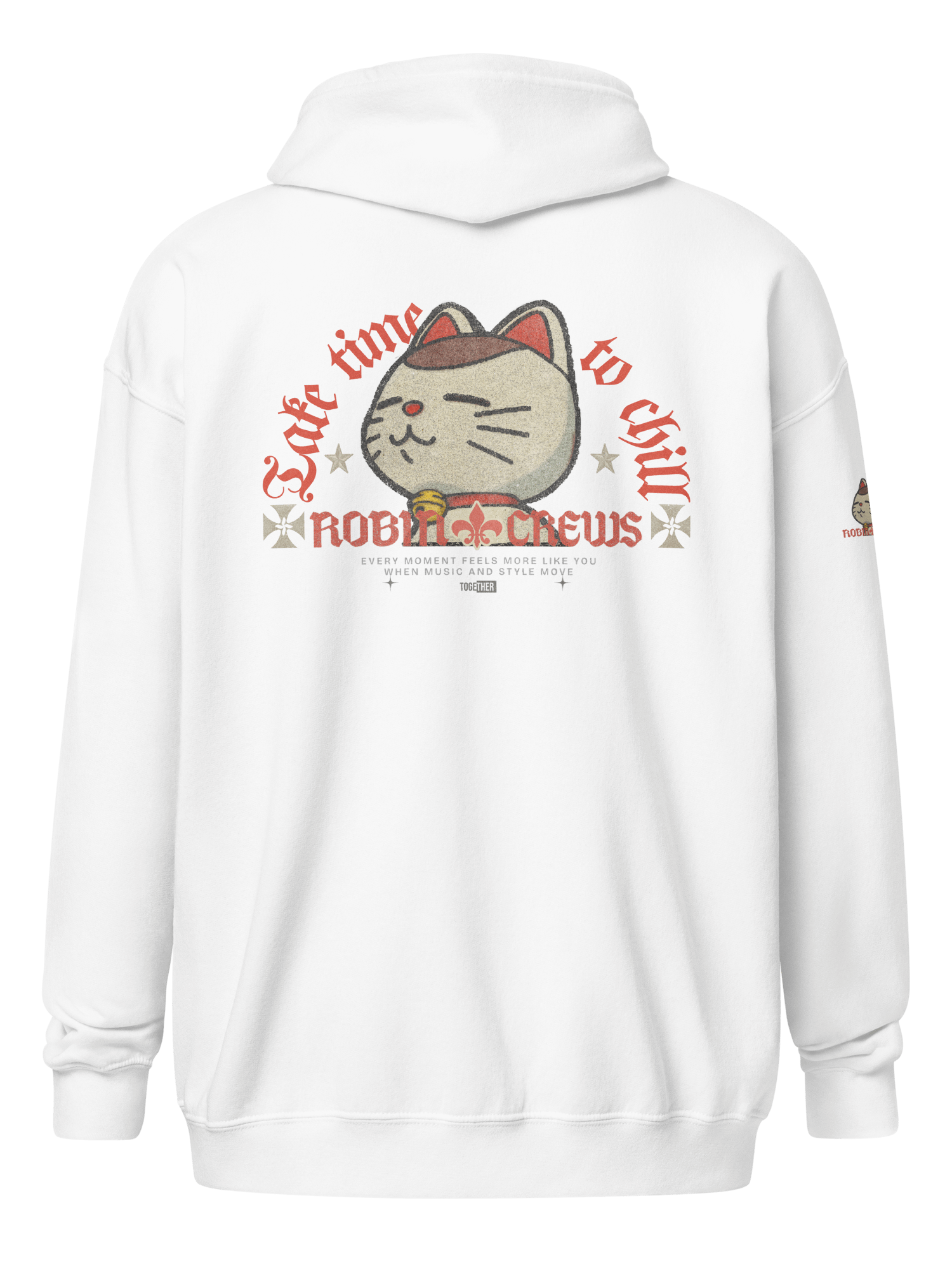Cat Zip Hoodie with Chill Vibes product image (42)