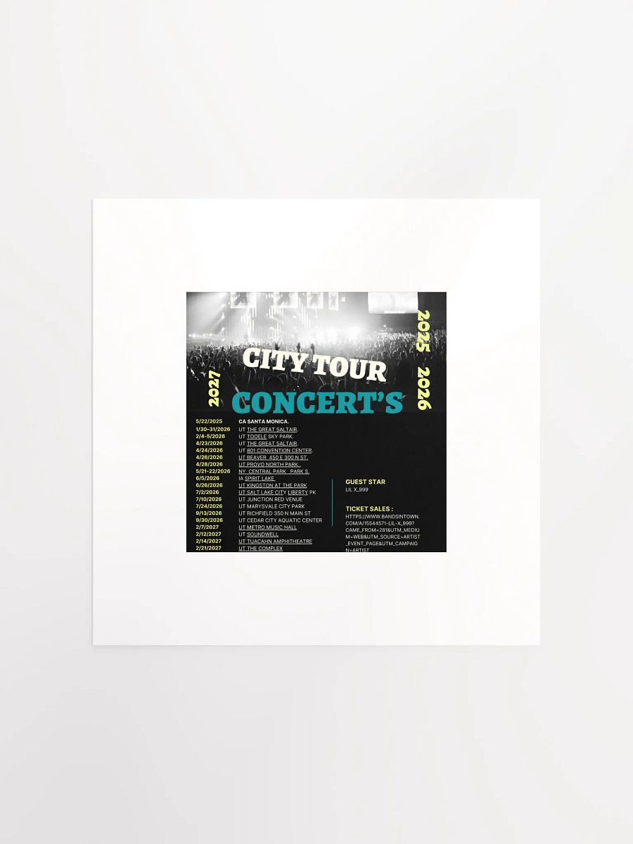 Lil x_999 Tour poster product image (1)