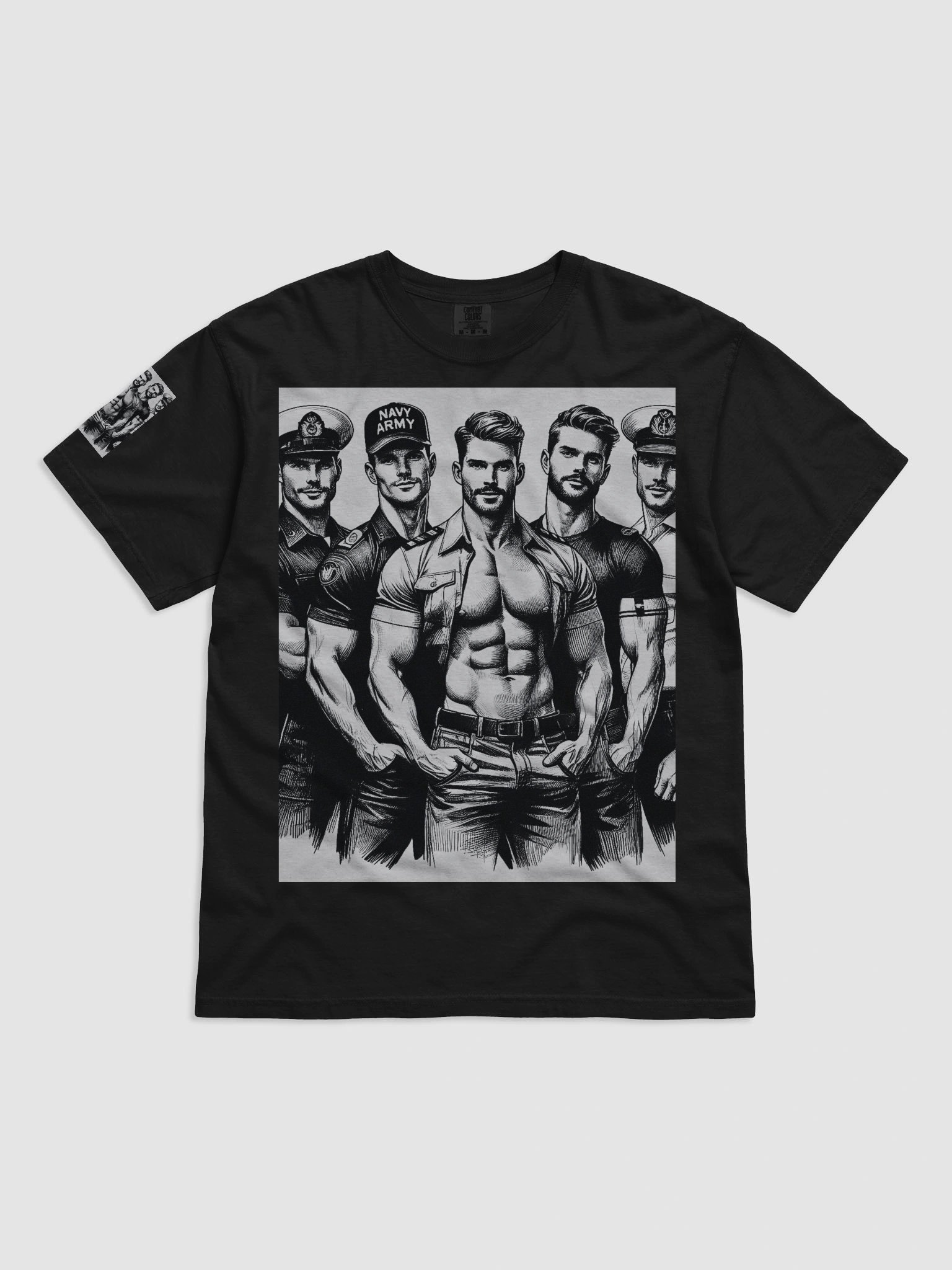 Limited Time Offer Lucky DIP bonus! At Your Service Tom of Finland Tribute Military Gay Pride T Shirt product image (1)