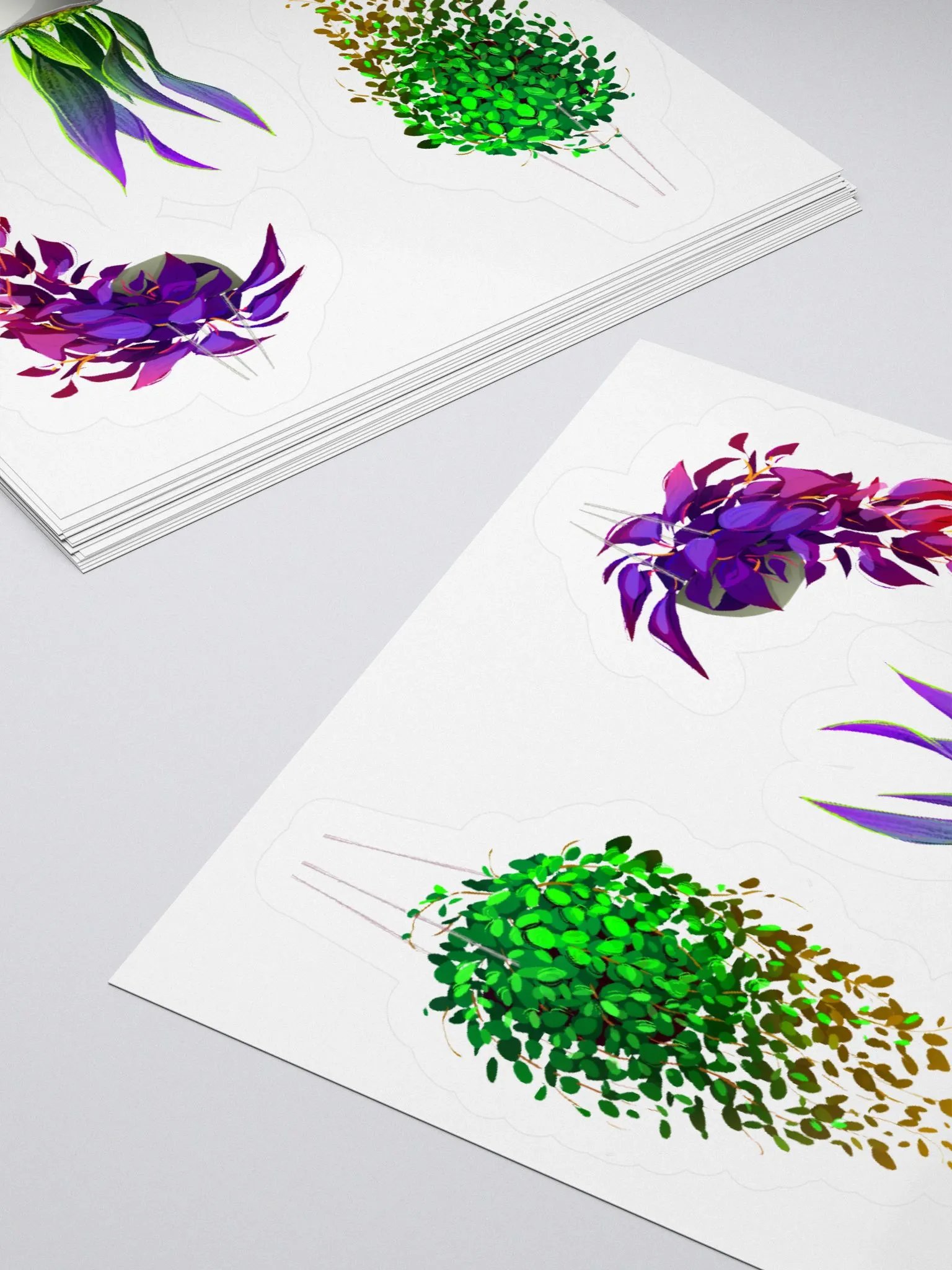 Interior plants stickers product image (4)