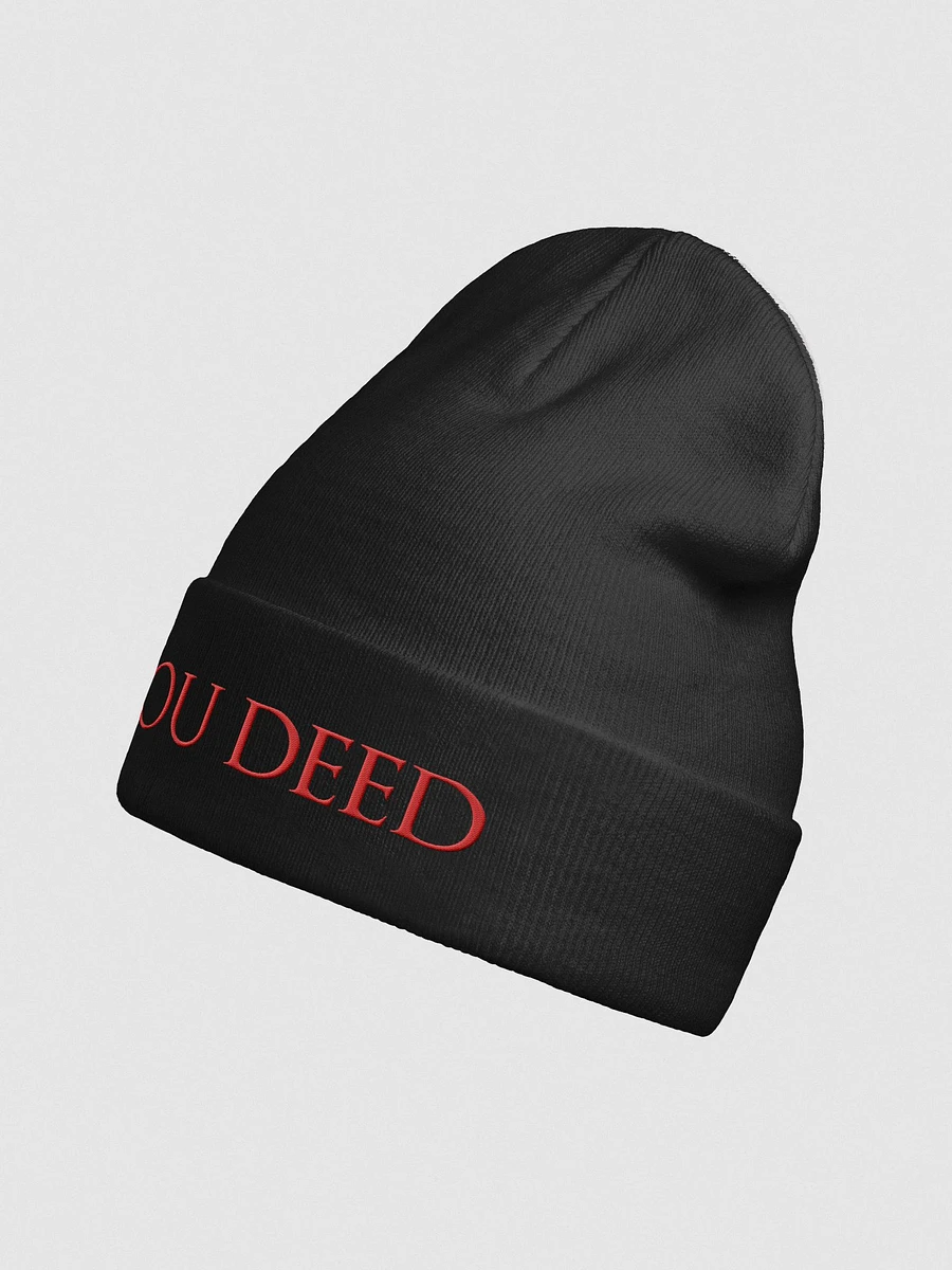 'You Deed' Embroidered Beanie product image (3)