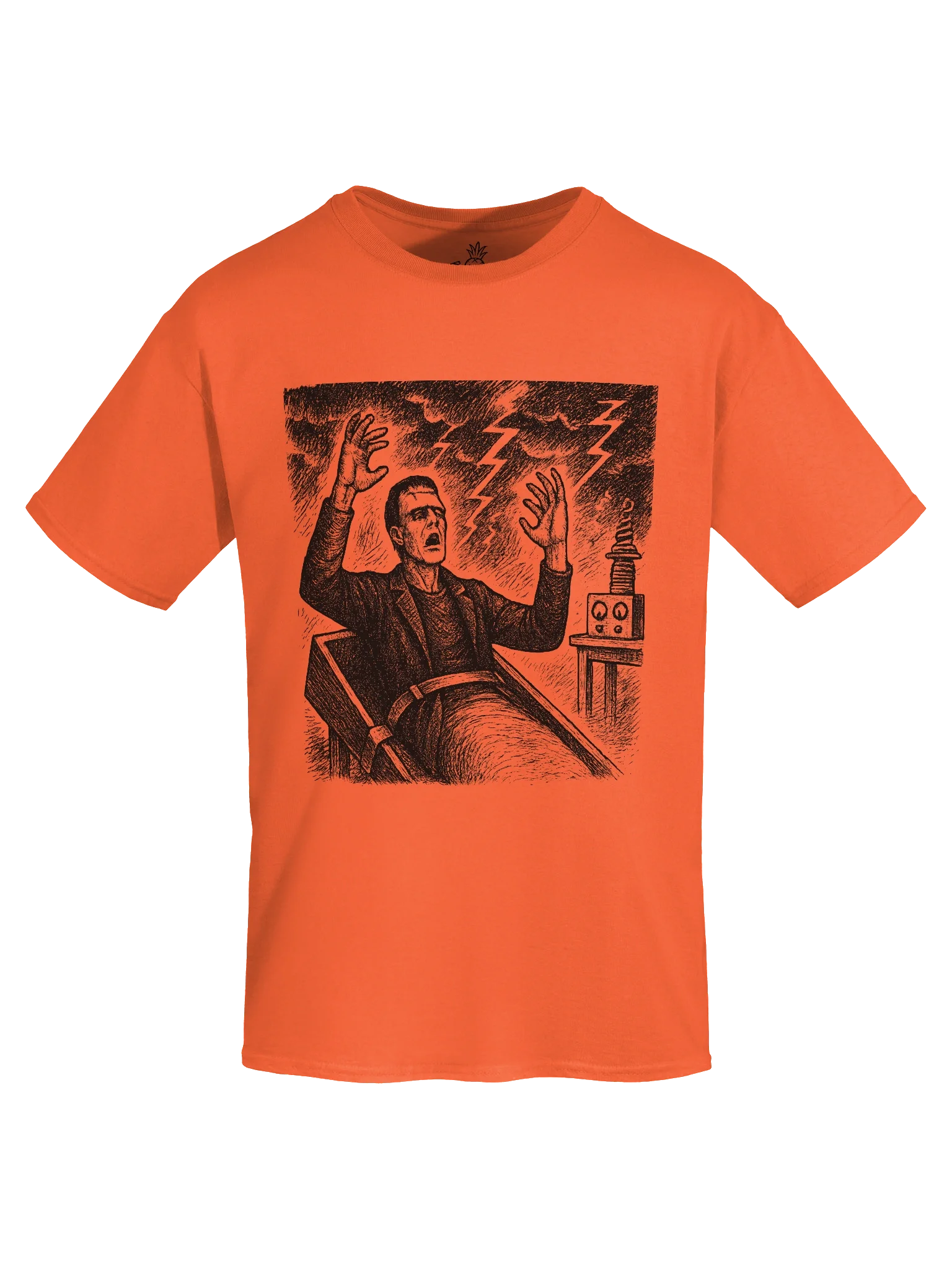Frankenstein Awakening in the Laboratory Mary Shelley Boxy Fit Unisex T-Shirt product image (55)