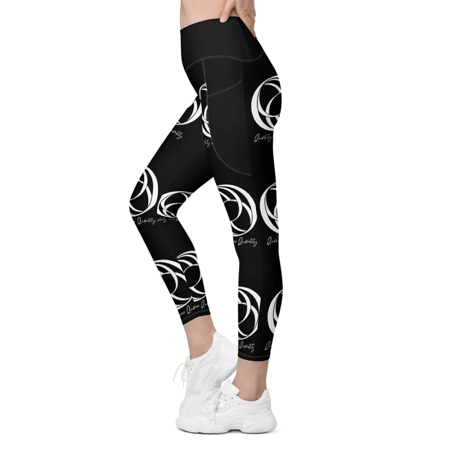All Over Women's Leggings (Black) product image (7)