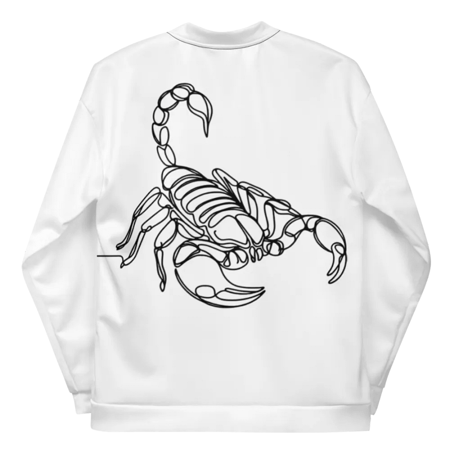 Scorpion Line Art Design All-Over Print Bomber Jacket product image (7)