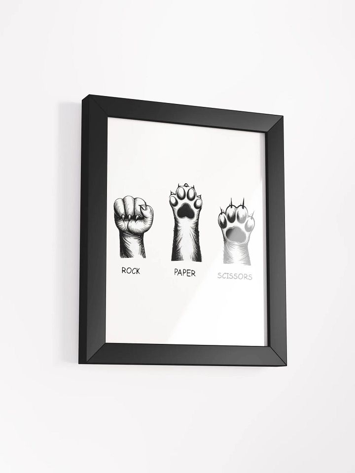 rock, paper, scissors framed poster product image (2)