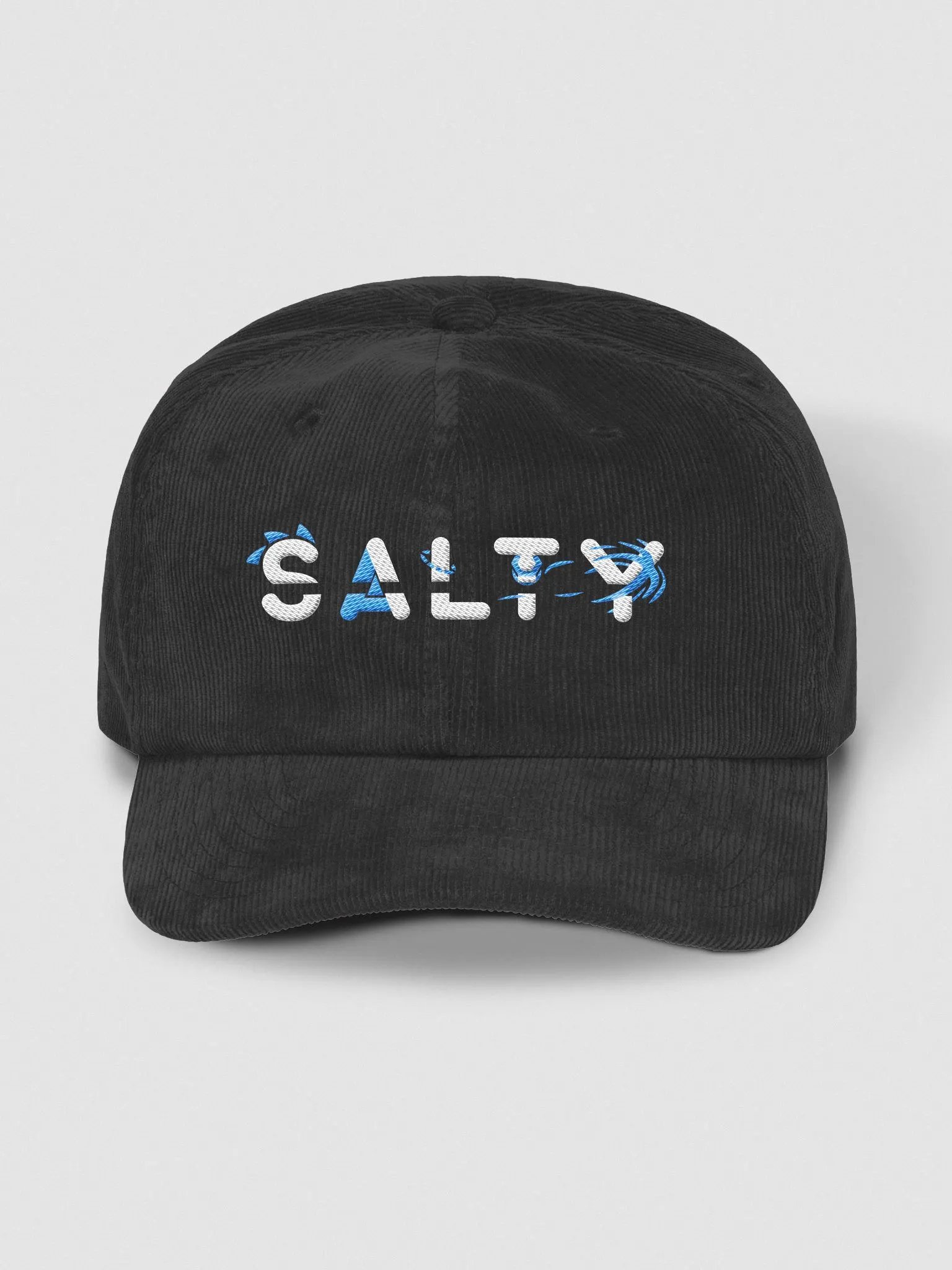 Black Corduroy Dad Hat Logo product image (1)