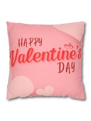 Happy Valentines Faux Suede Square Pillowcase product image (1)