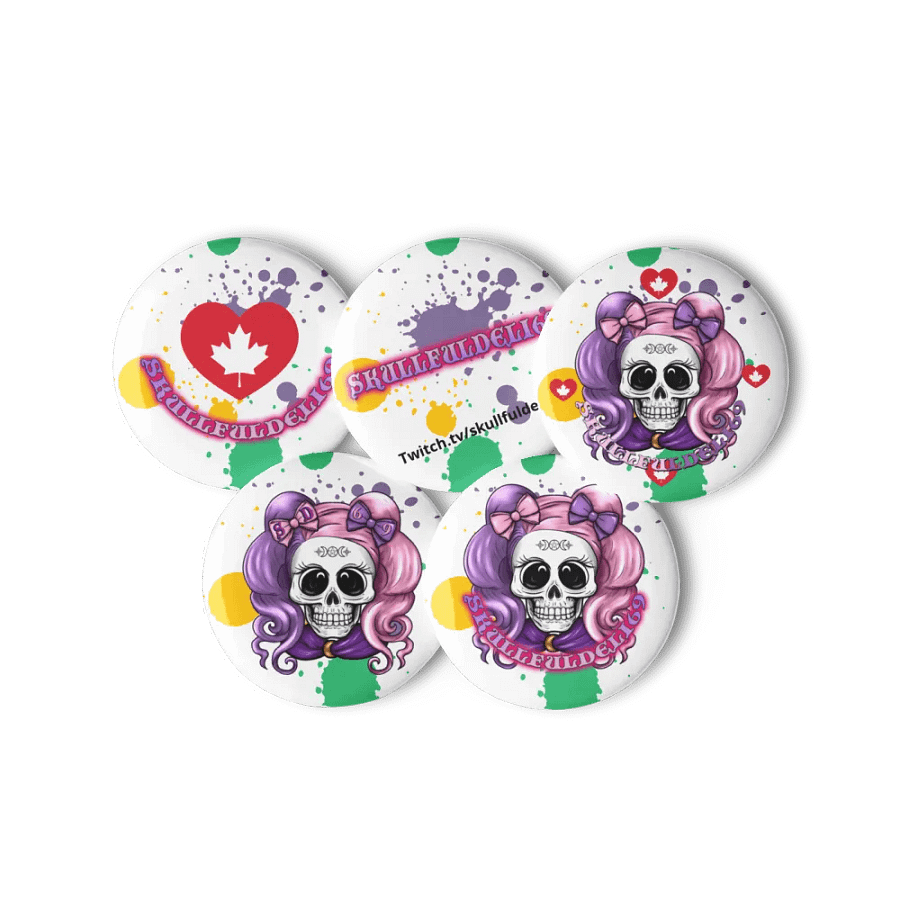 Moonlit Skull Pigtails Pin Set product image (11)