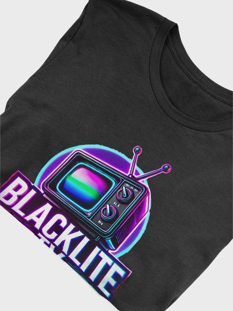 BlackLite TV Retro Neon Glow Retro TV T-Shirt product image (5)