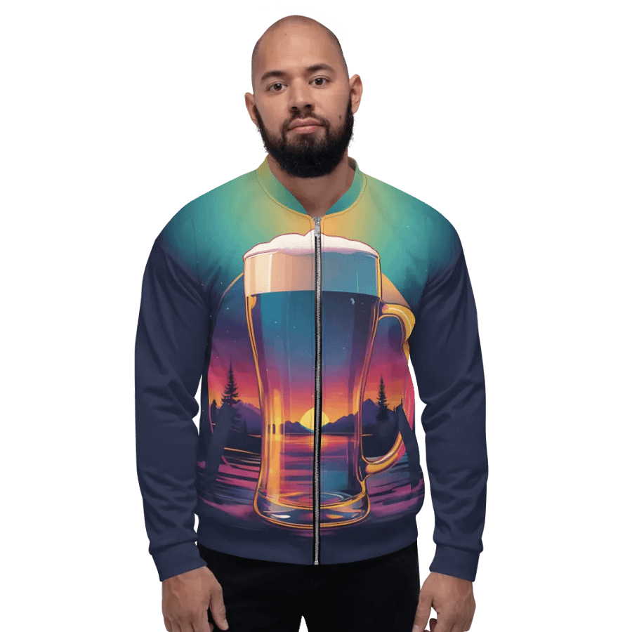 Beer Sunset All Over Print Jacket product image (3)