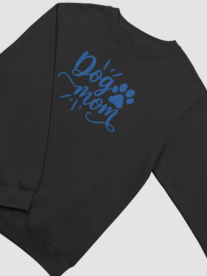 Dog Mom Sweatshirt with Paw Print | Handwritten Design for Pet Lovers | Cute Gift for Dog Moms product image (2)