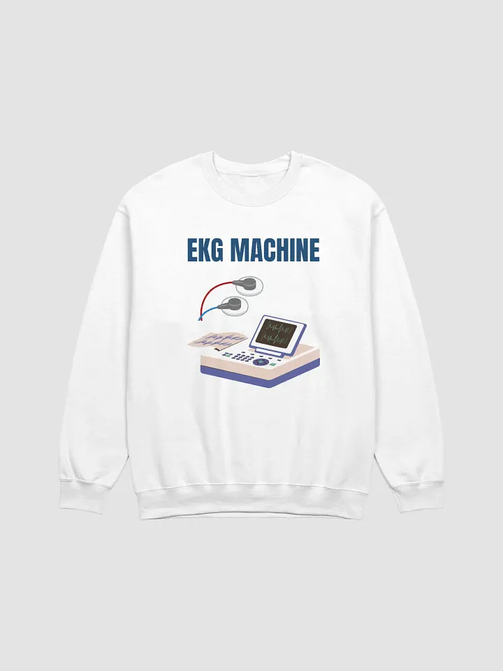 Heartbeat EKG Monitor Crewneck Sweatshirt product image (3)