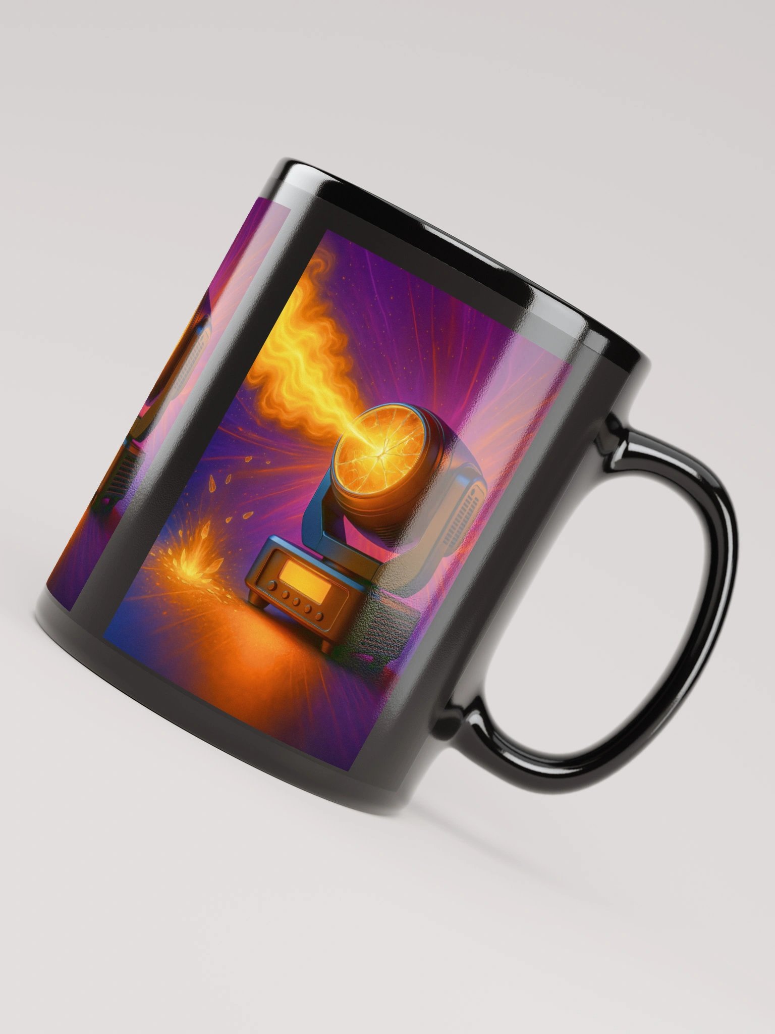Theatrically Jerry: "Broken, Ethereal Illumination" Black Coffee Mug product image (7)