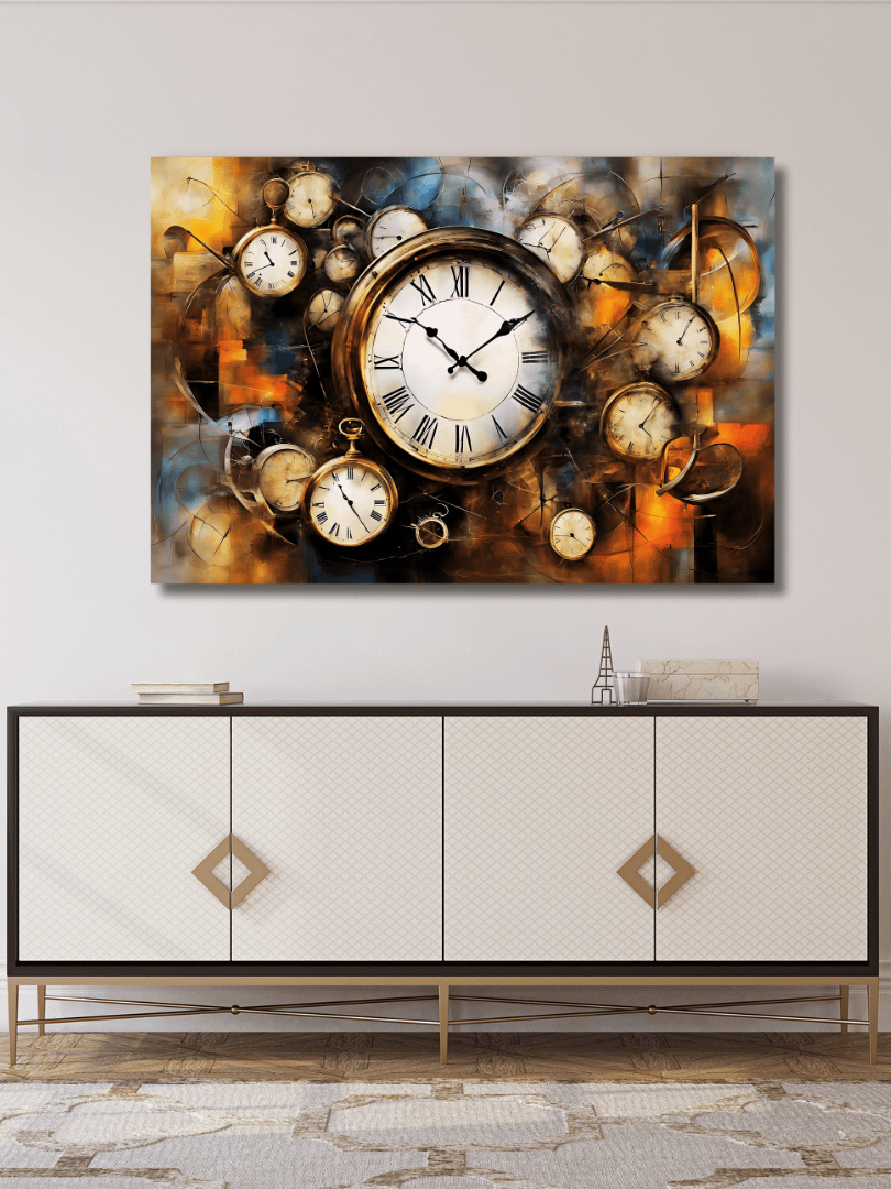 Time Confusion-9 | Canvas Artistic Wall Painting product image (4)