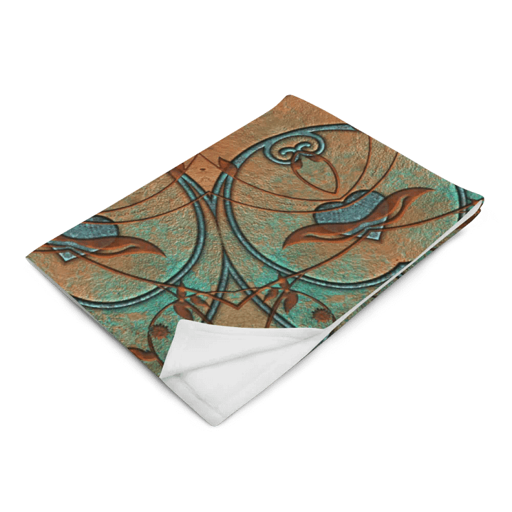 Copper Patina Kaleidoscope Throw Blanket product image (14)