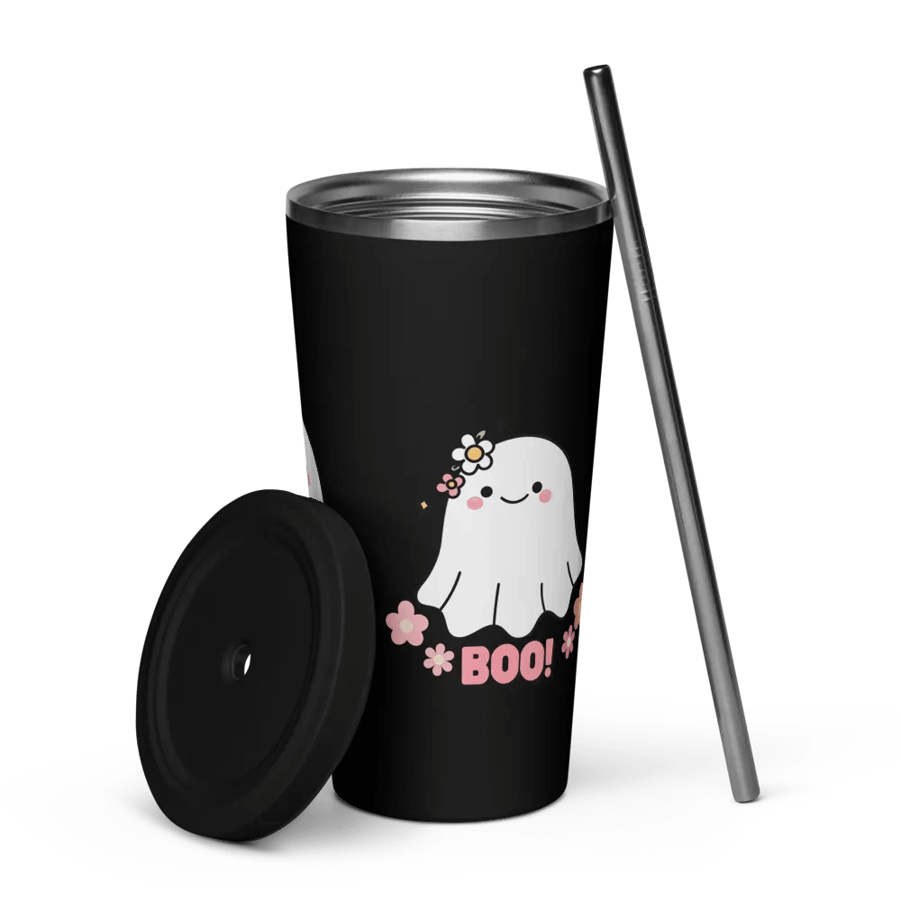 Flower Boo Ghost Insulated Tumbler product image (11)