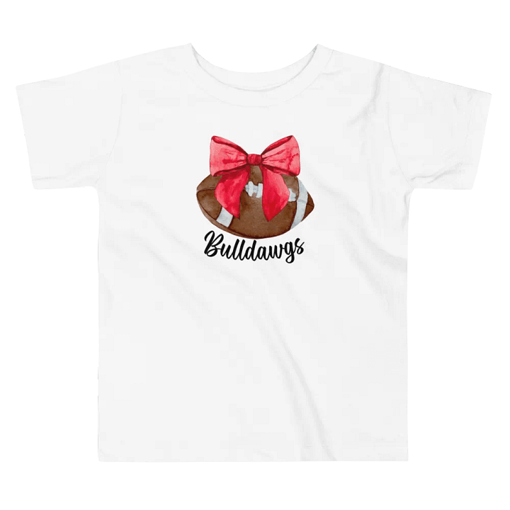 Toddler Girls Bulldogs Football T-Shirt (Homemade) product image (2)