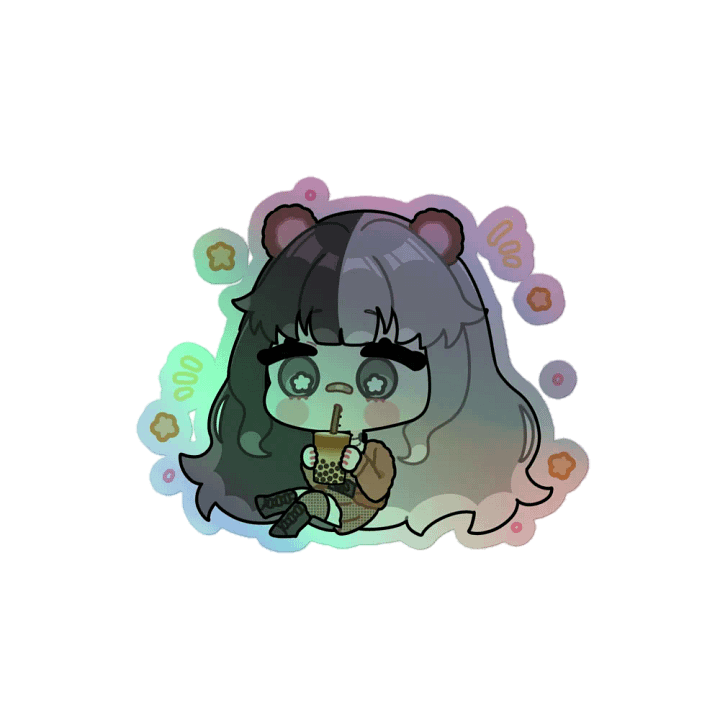 Boba Holographic Sticker product image (1)