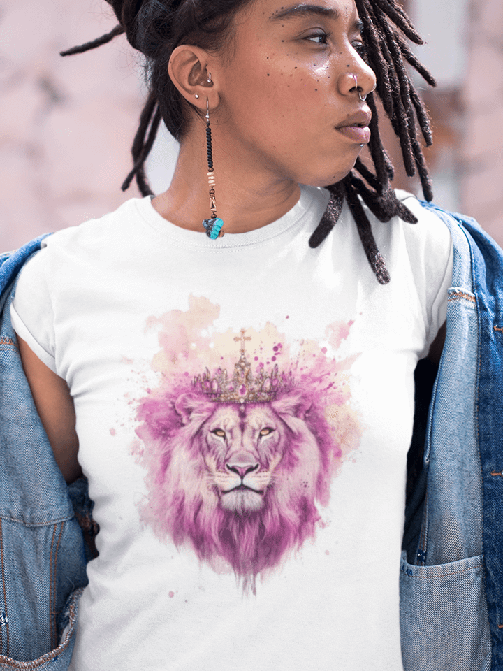 Majestic Lion of Judah" Crowned T-Shirt product image (17)