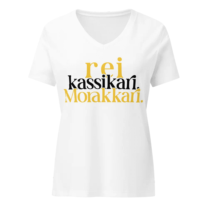 Kassikari Bella+Canvas Women's Relaxed V-Neck T-Shirt product image (9)
