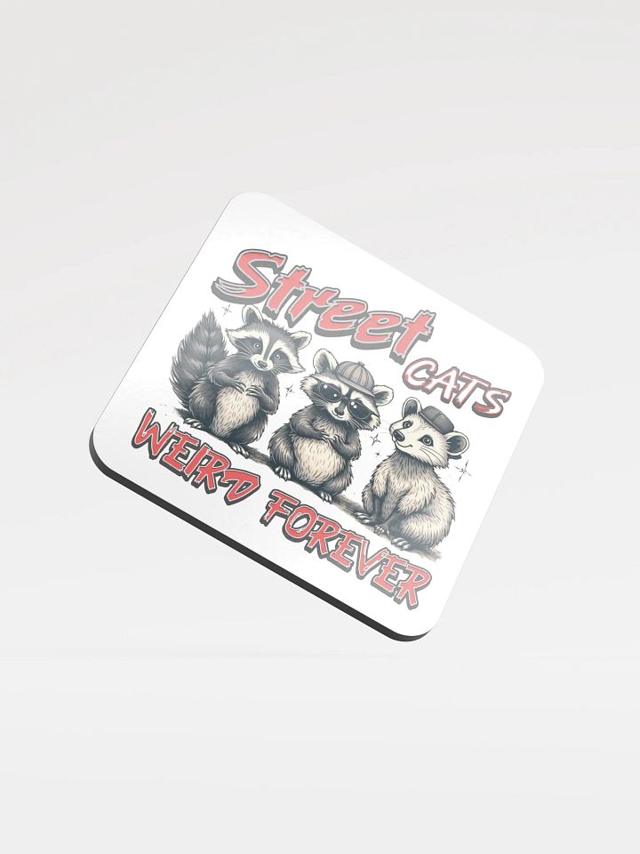 Street Cats Weird Forever Raccoon Coaster product image (2)