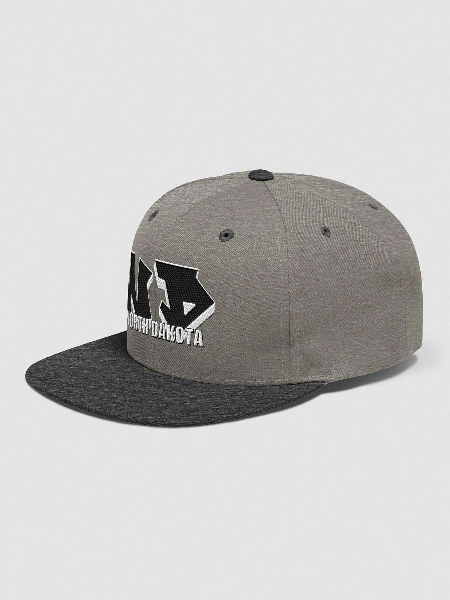 NORTH DAKOTA, ND, Graffiti, Yupoong Wool Blend Snapback Hat product image (3)
